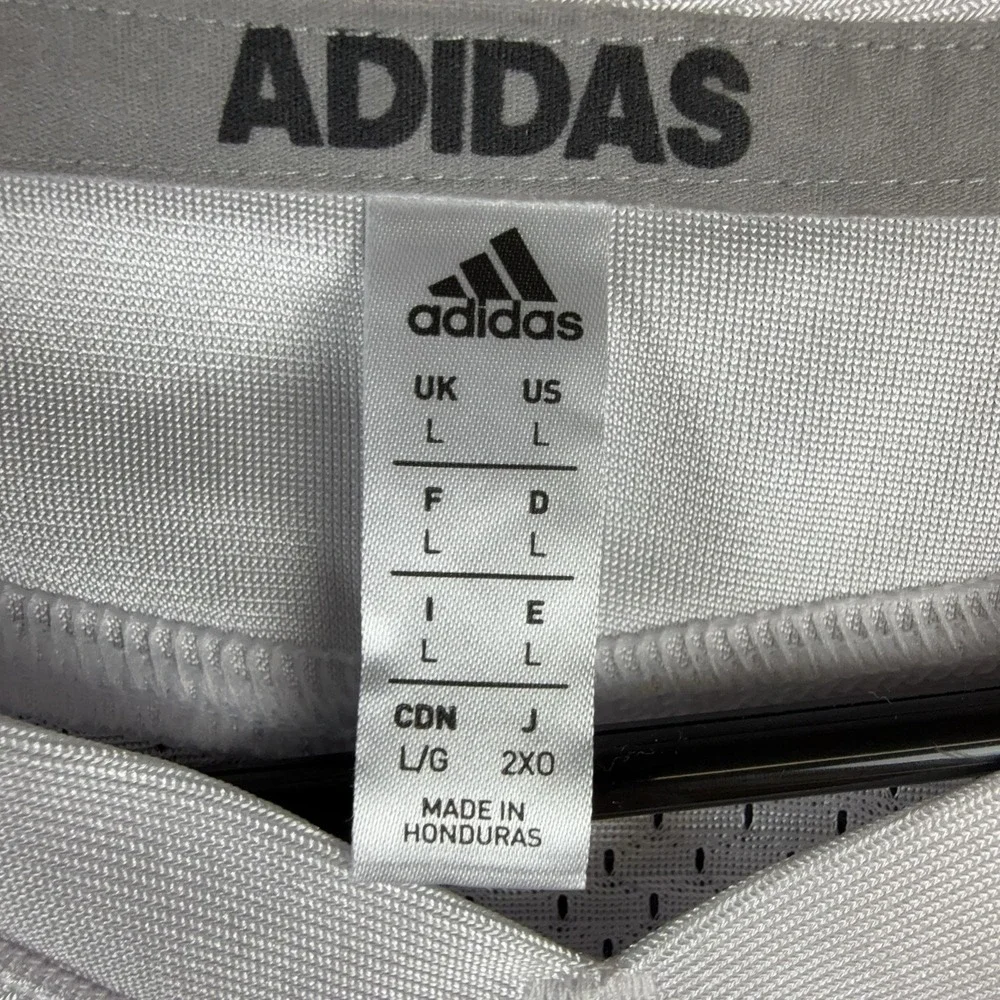 Adidas Shirt Mens Large White Emmaus 40 Football Jersey Mesh Athletic Top